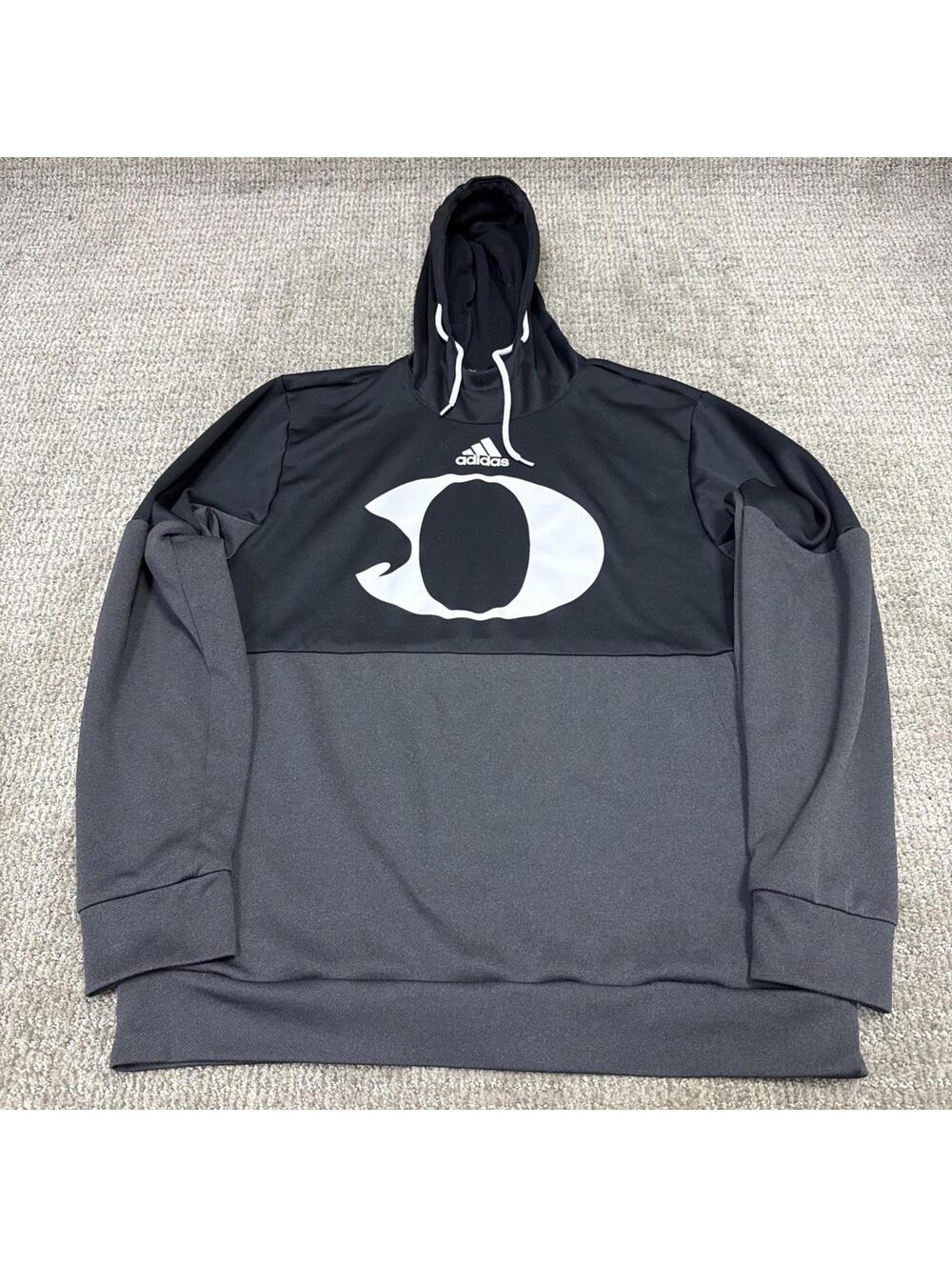 Adidas Hoodie Black Long Sleeve Pullover Men’s Size Large